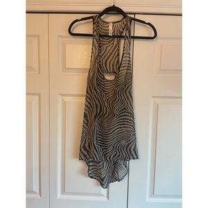 Lovely day open back zebra tank